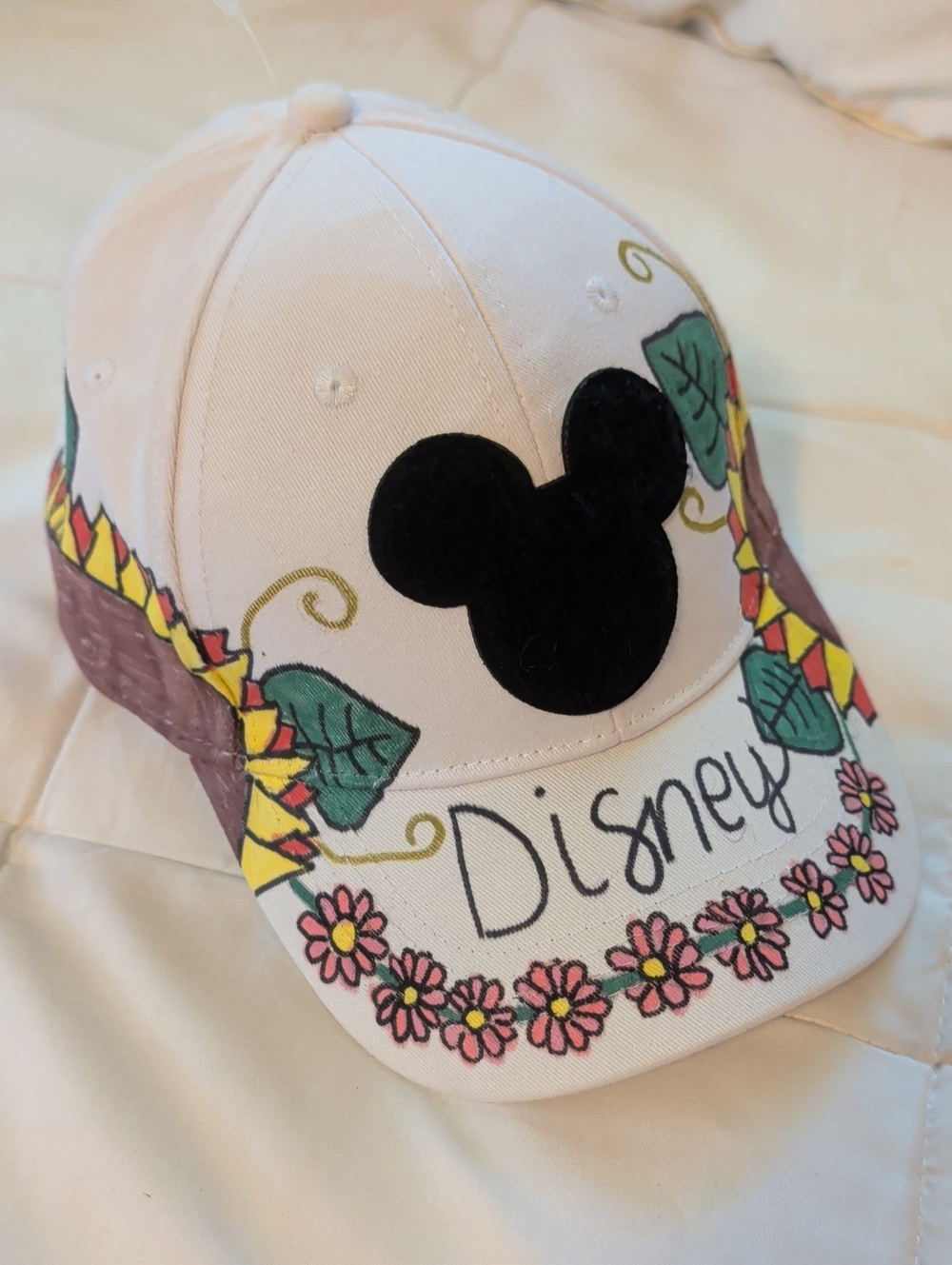 Disney Mickey Patch Har With Hand Drawings